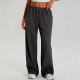 Dark Gray Relaxed-Fit Drawstring Sweatpants