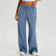 Slate Blue Sweatpants with Light Blue Accents